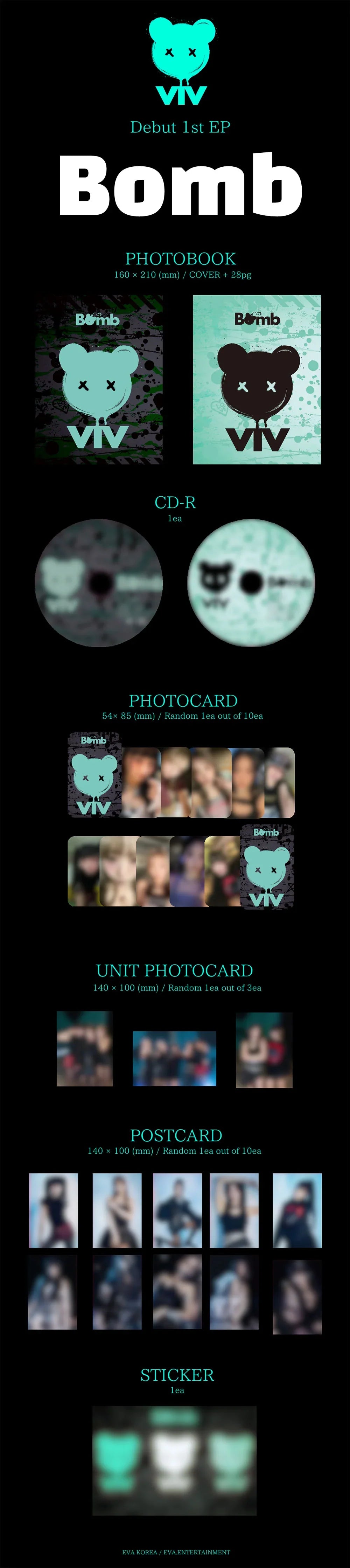 Viv 1st Ep Debut Album - Bomb (Standard B)