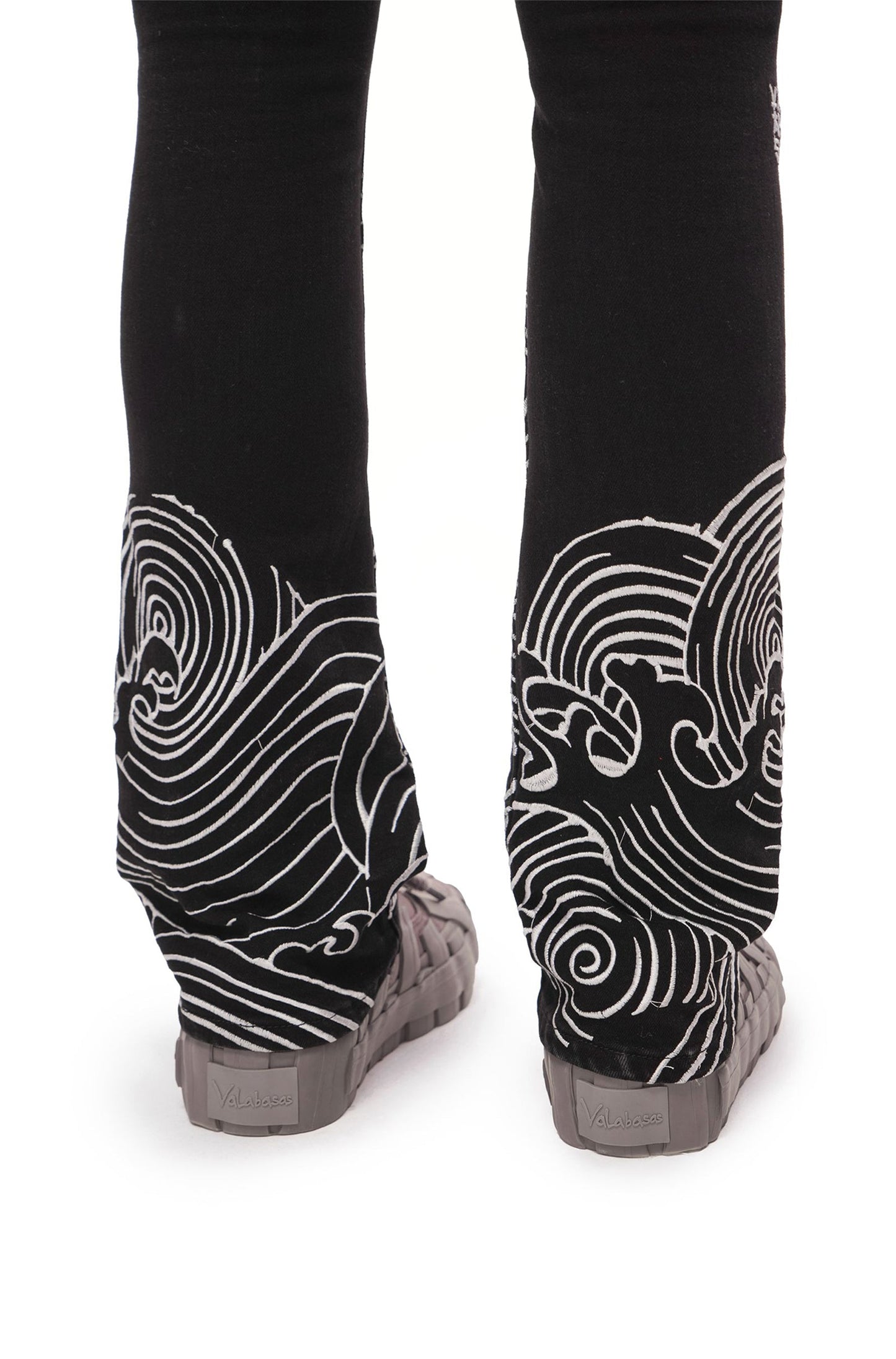 Valabasas Tenka Stacked Denim Jean - Jet Black