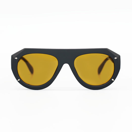 Vega Shield - Matte Black & Yellow