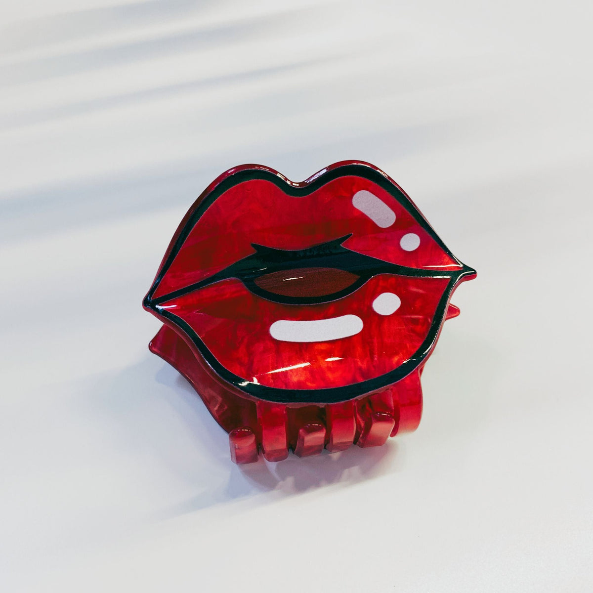 Velvet Claws Pop Art Lips Mini Hair Claw