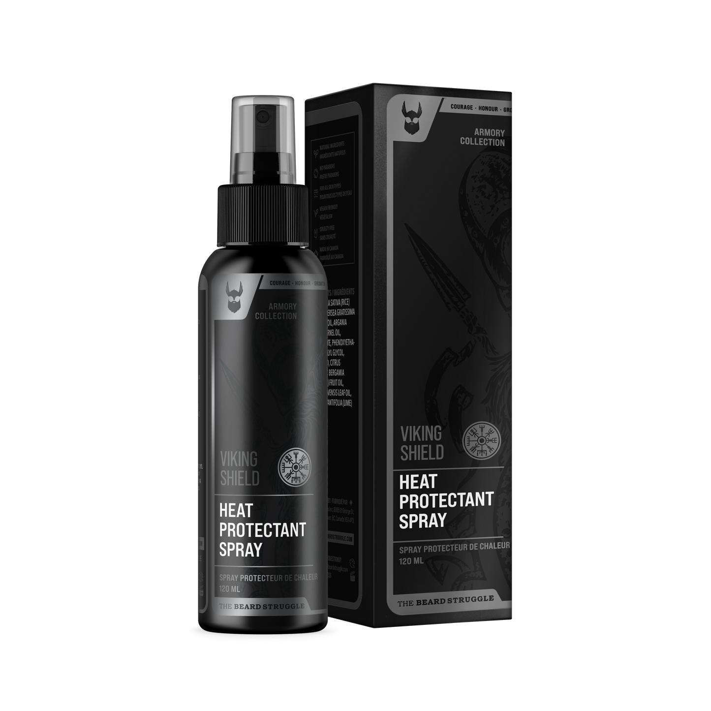 Viking Shield Beard & Hair Heat Protectant Spray