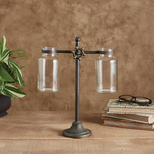 Vintage Glass Balance Scale  | Unique Iron Home Decor