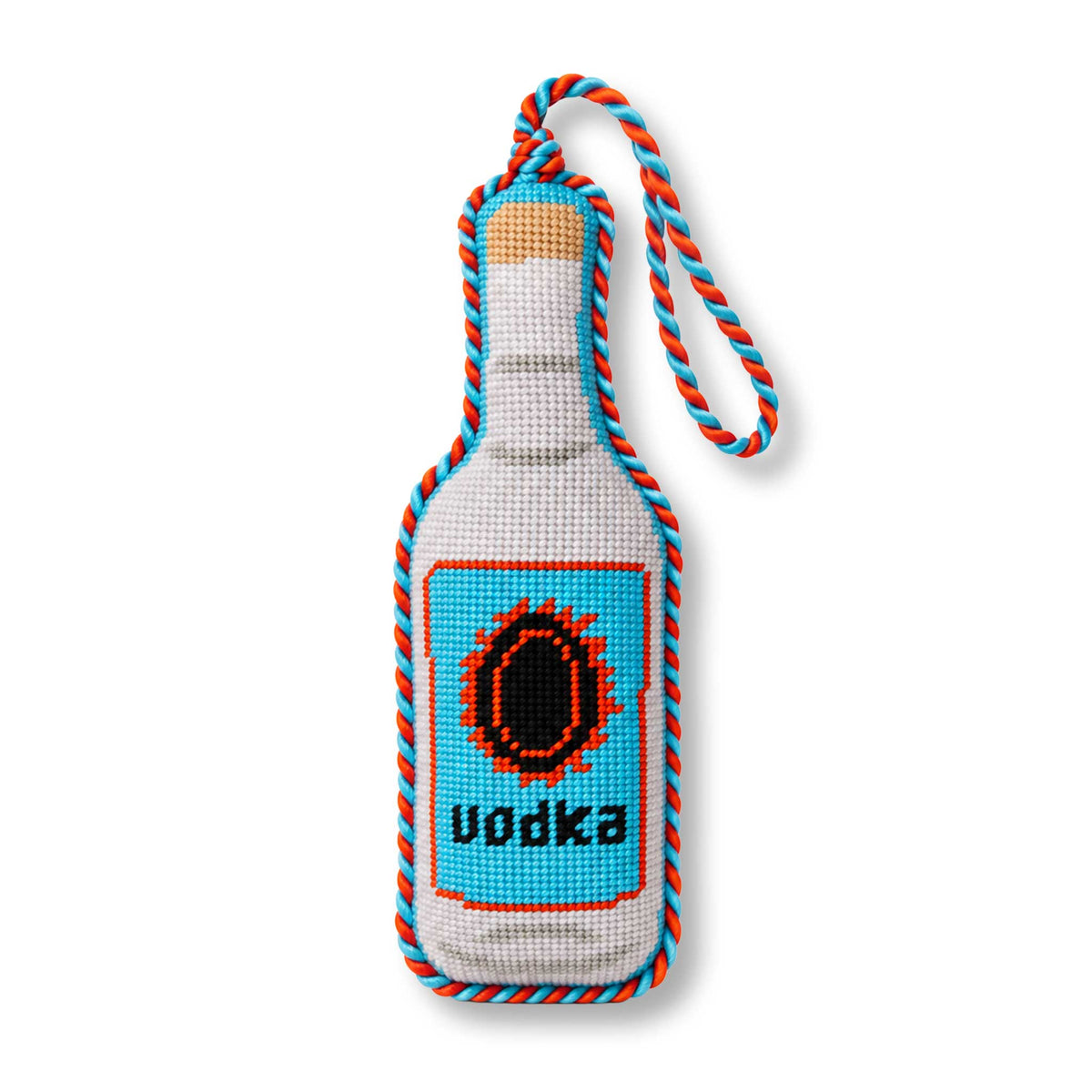 Needlepoint Icon Ornament - Vodka Bottle