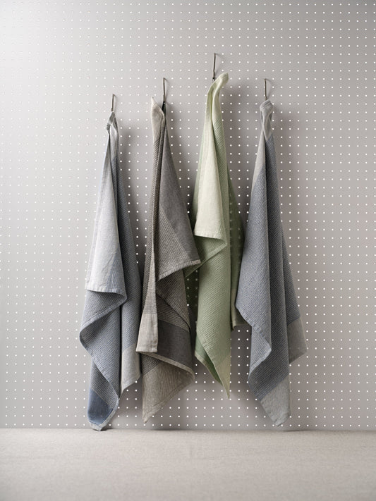 Kitchen Towels, Set of 4 - Cotton Waffle Weave Set
