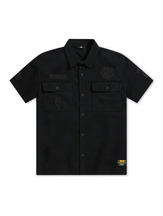 Jordan Craig Military Cargo Shirt - Black
