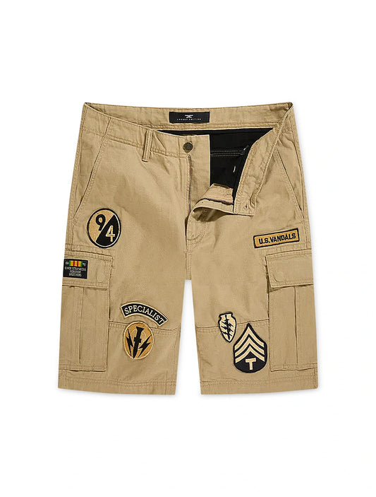 Jordan Craig Military Cargo Shorts - Khaki