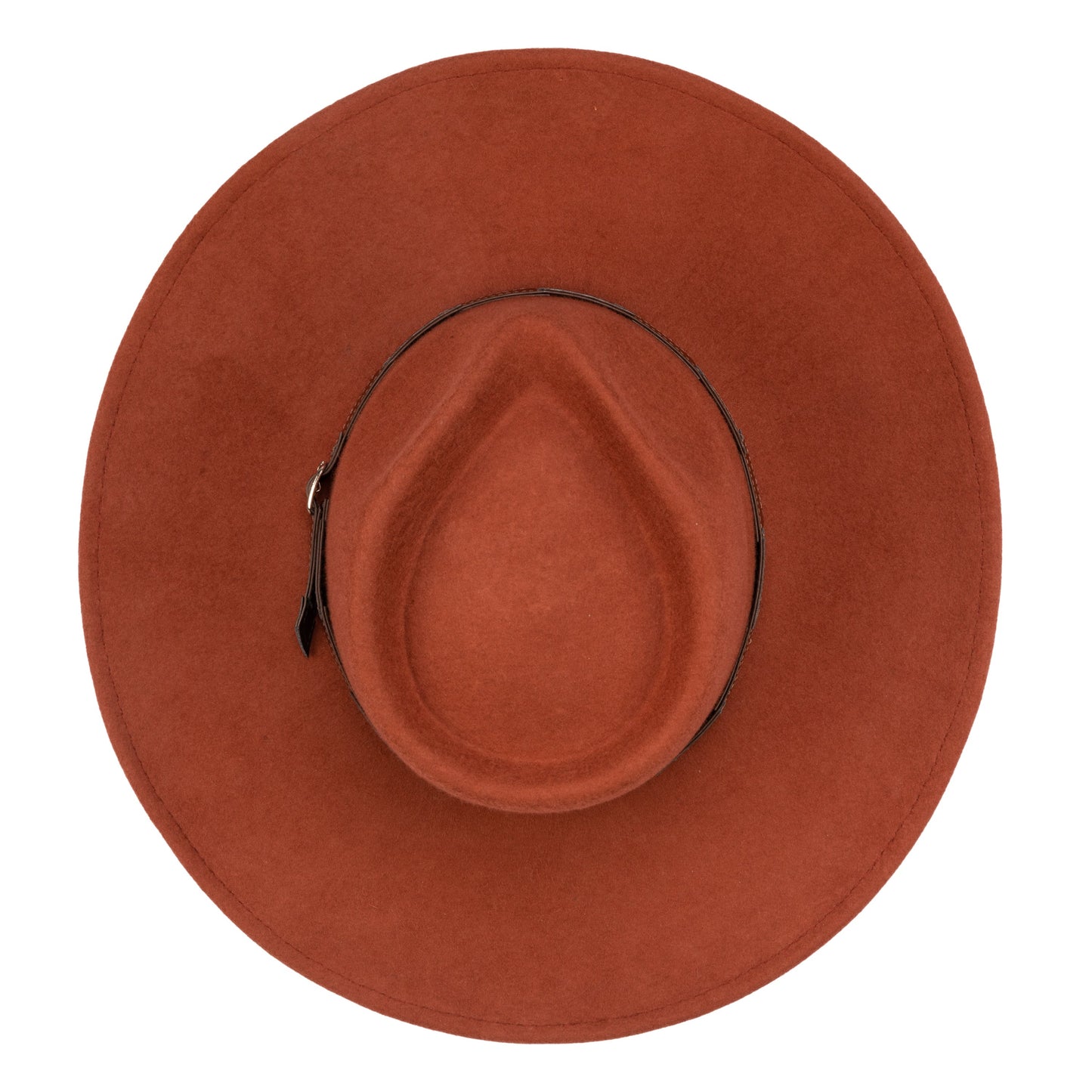 Flameworthy - Women's Felt Fedora W/ Belted Sliced Band