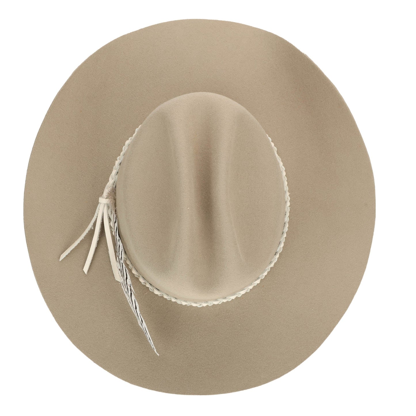 Oatmilk Wool Felt Cattleman's Crease Cowboy