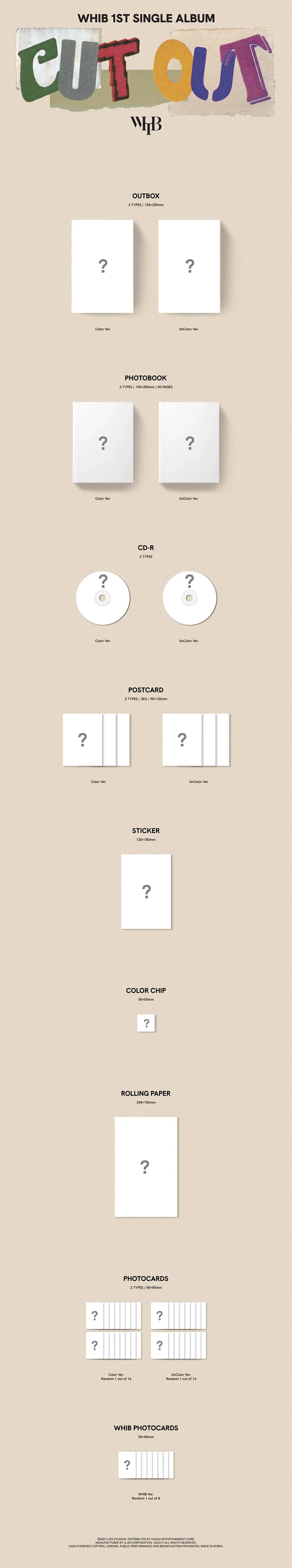 Whib 1st Single Album - Cut Out