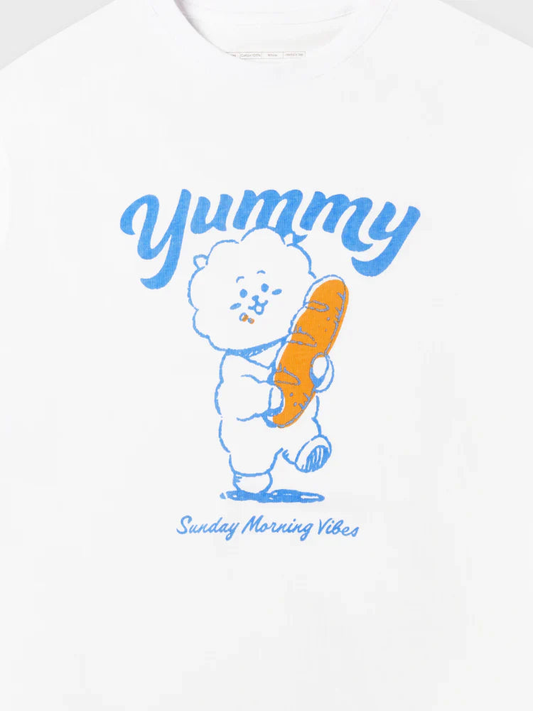 BT21 - Basic Short Sleeve Tshirt White (Rj)