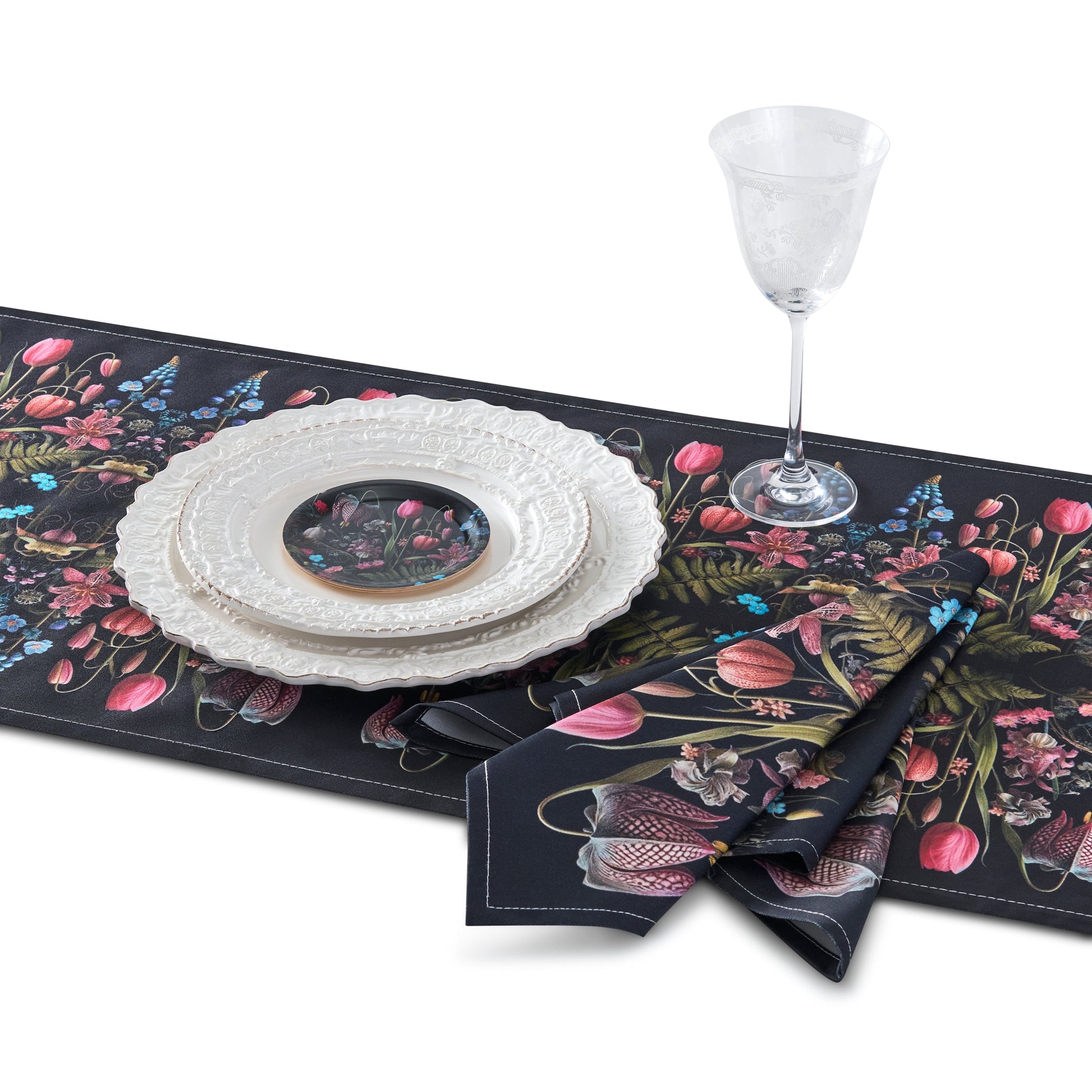 Kings Flower Mini Birchwood Tray Set of 2 - Osadia Concept Store