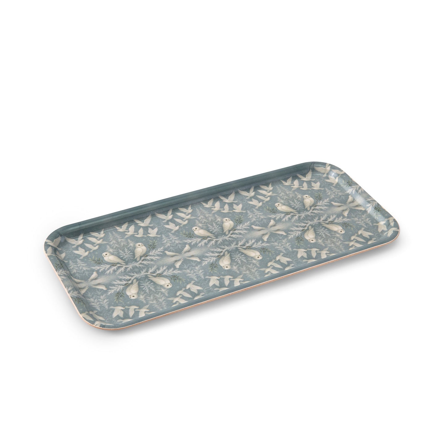 Snowbirds Narrow Birchwood Small Decorative Tray