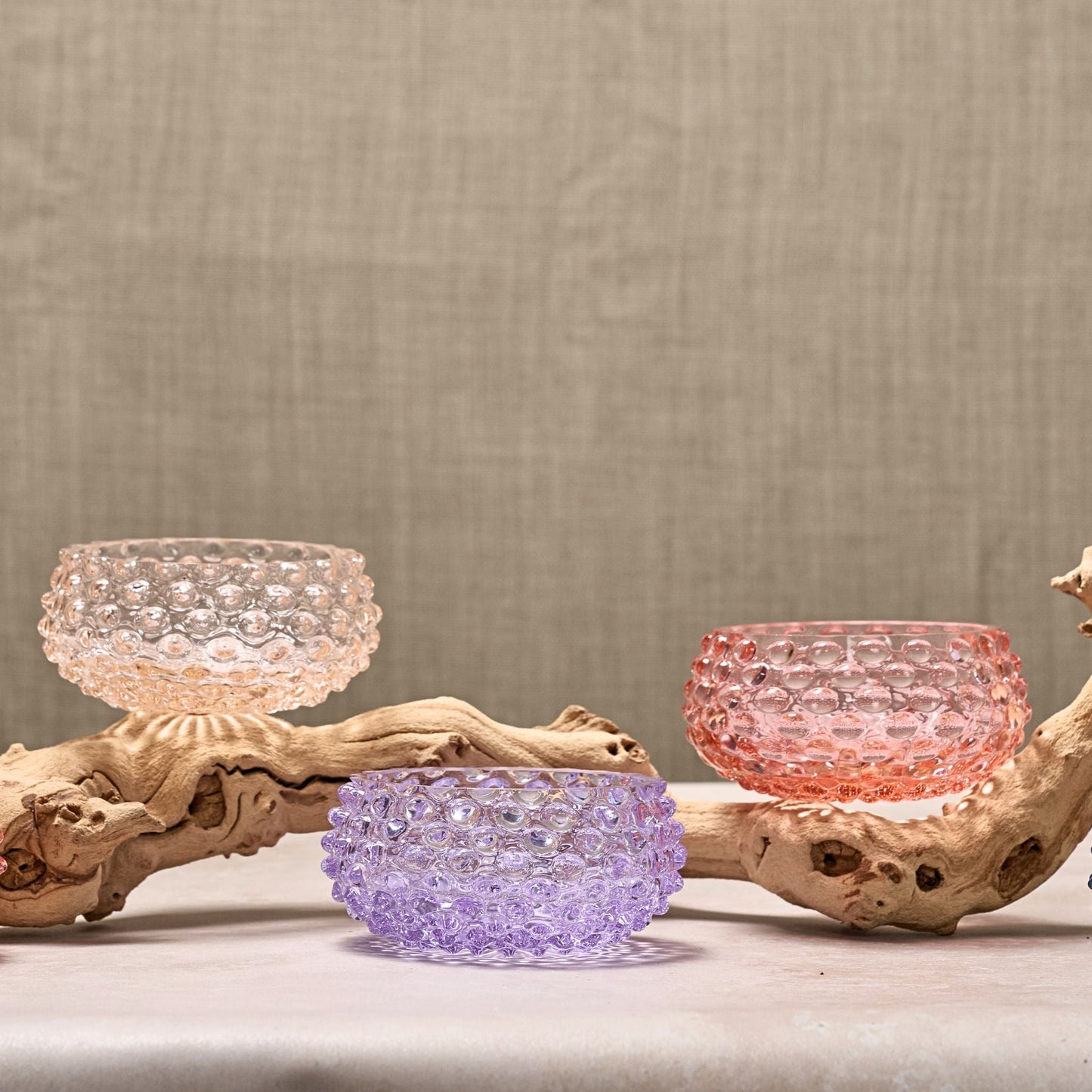 Hobnail Bowl - Small - Lilac Bloom