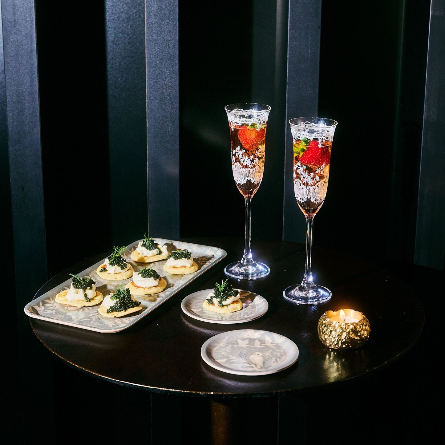 Snowbirds Narrow Birchwood Small Decorative Tray