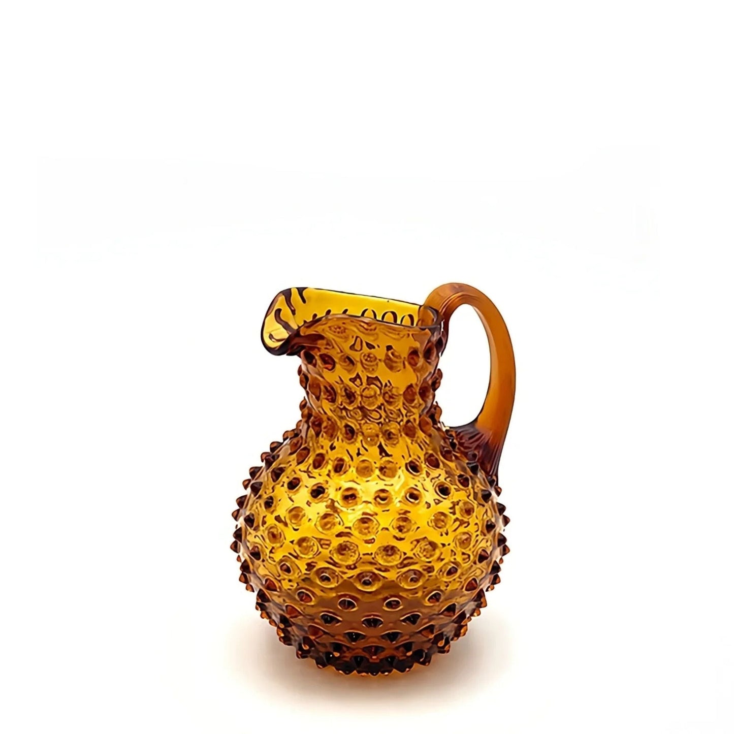 Hobnail Jug - Creamer - Saffron Light