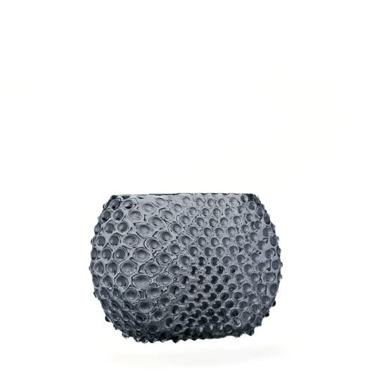 Hobnail Vase - Optic - Charcoal Haze