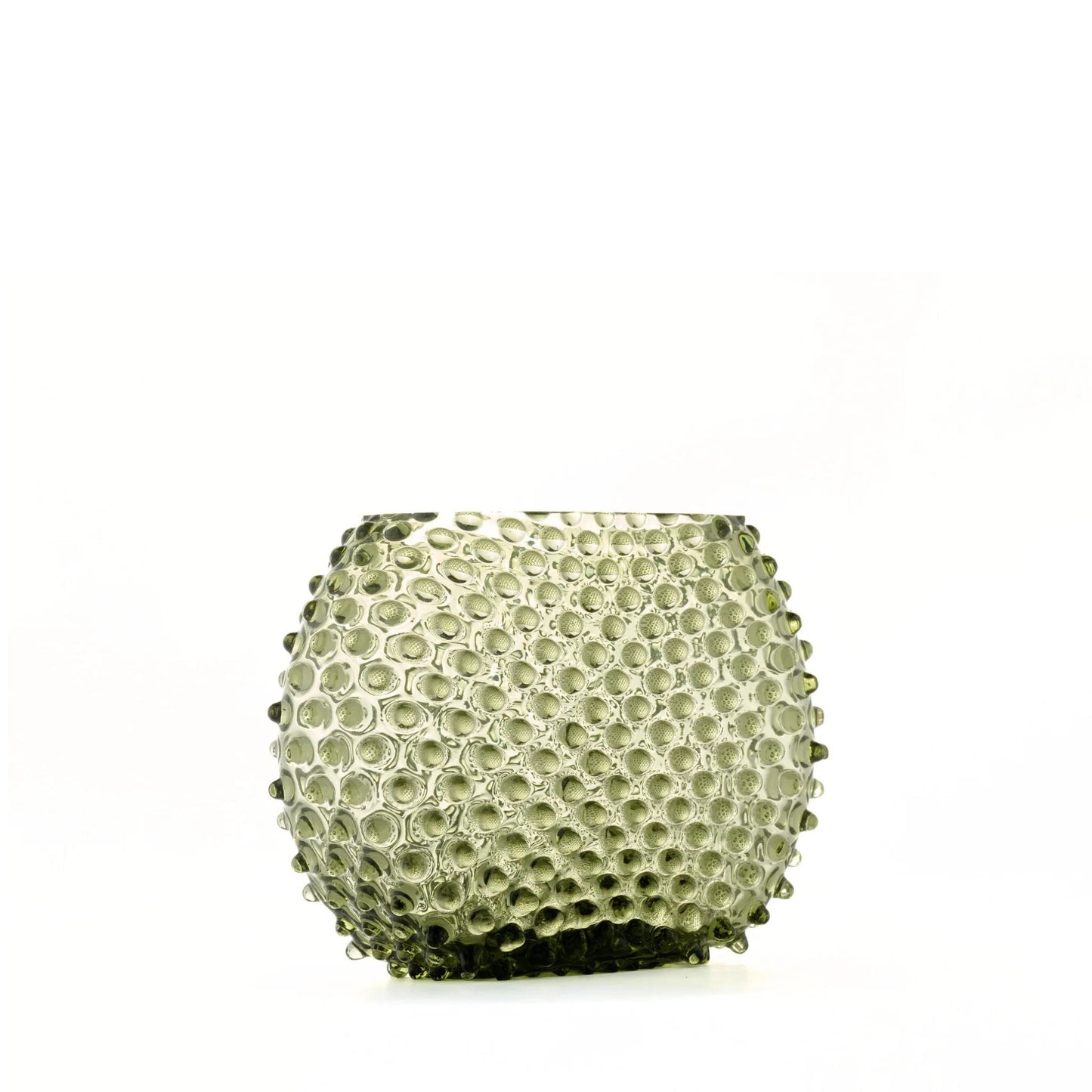 Hobnail Vase - Optic - Moss Green