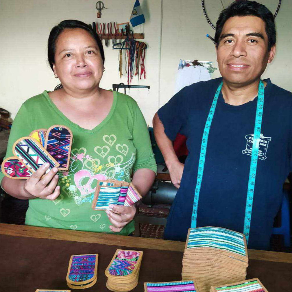 Huipil Up-cycled Textile Luggage Bag Tag - Guatemala