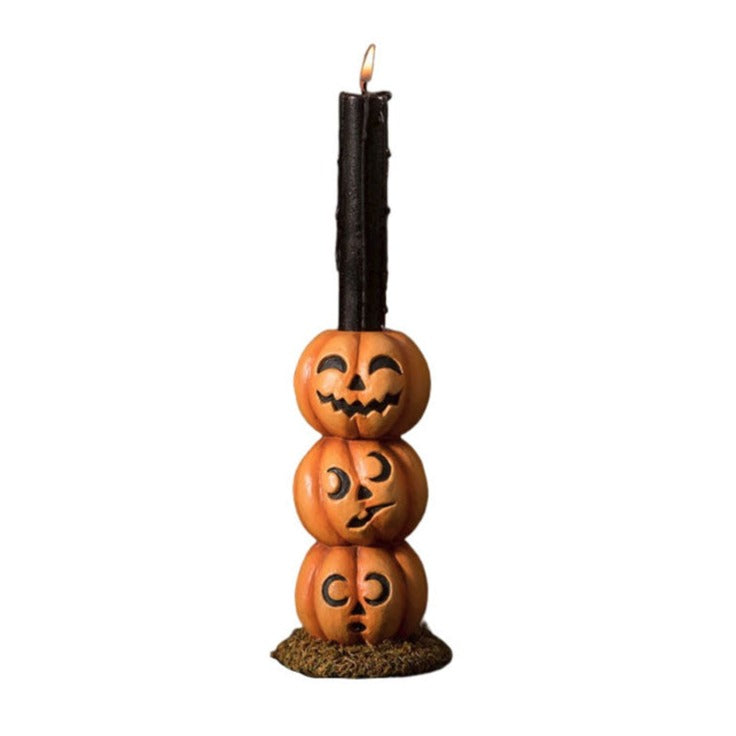 Pumpkin Stack Candlestick by Bethany Lowe Designs - Osadia Concept Store