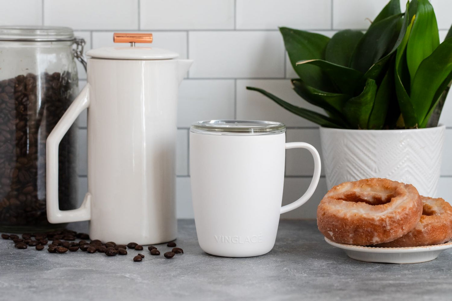 Coffee Cup in White