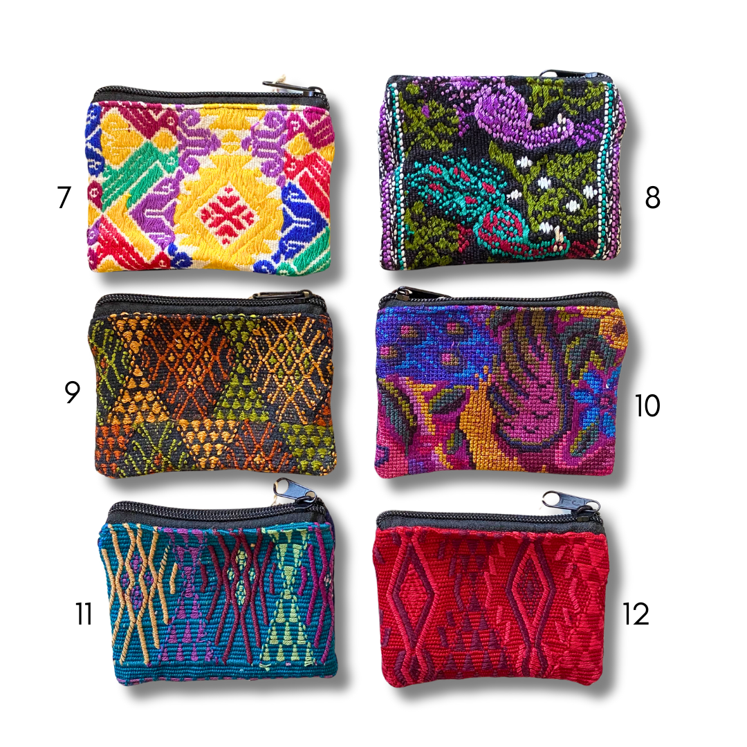 Maya Up-cycled Huipil Cosmetic One-of-a-Kind Bag (X-Small) - Guatemala - Osadia Concept Store