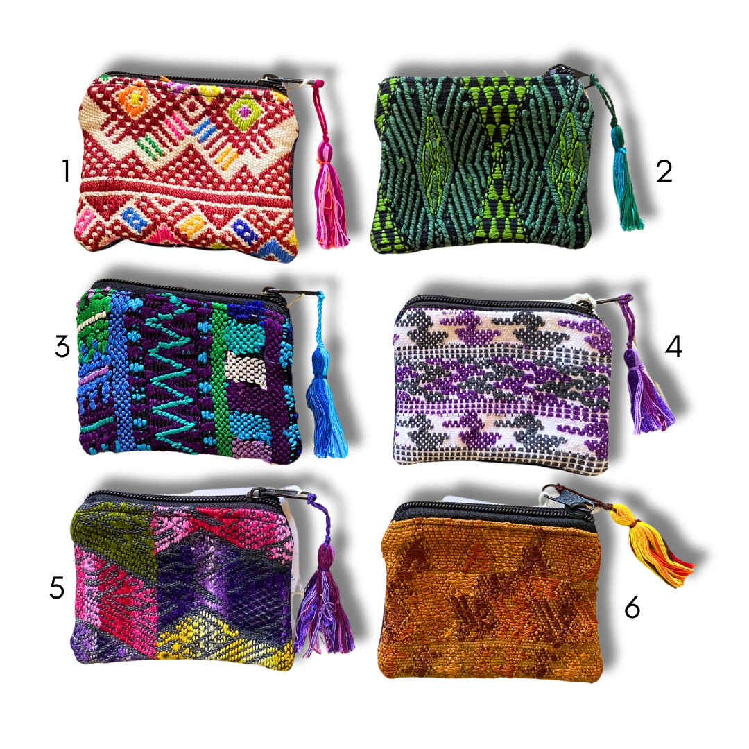 Maya Up-cycled Huipil Cosmetic One-of-a-Kind Bag (X-Small) - Guatemala - Osadia Concept Store