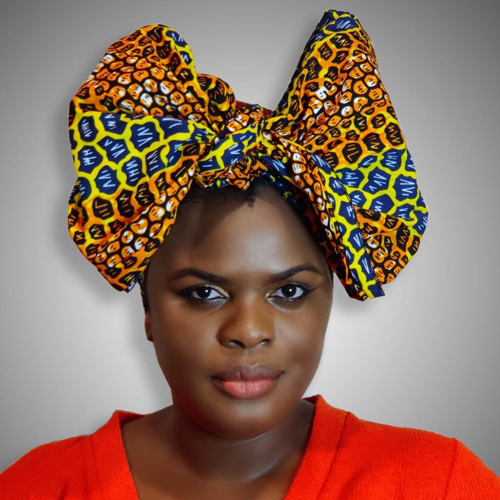Kente African Print Head Wrap & Face Mask ( Multi Colors)