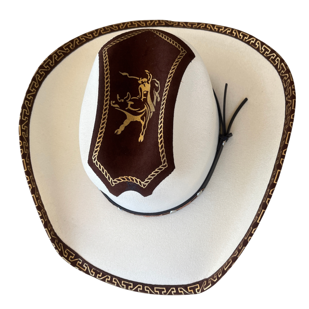 Rodeo Cowboy Hat | Brown Canvas