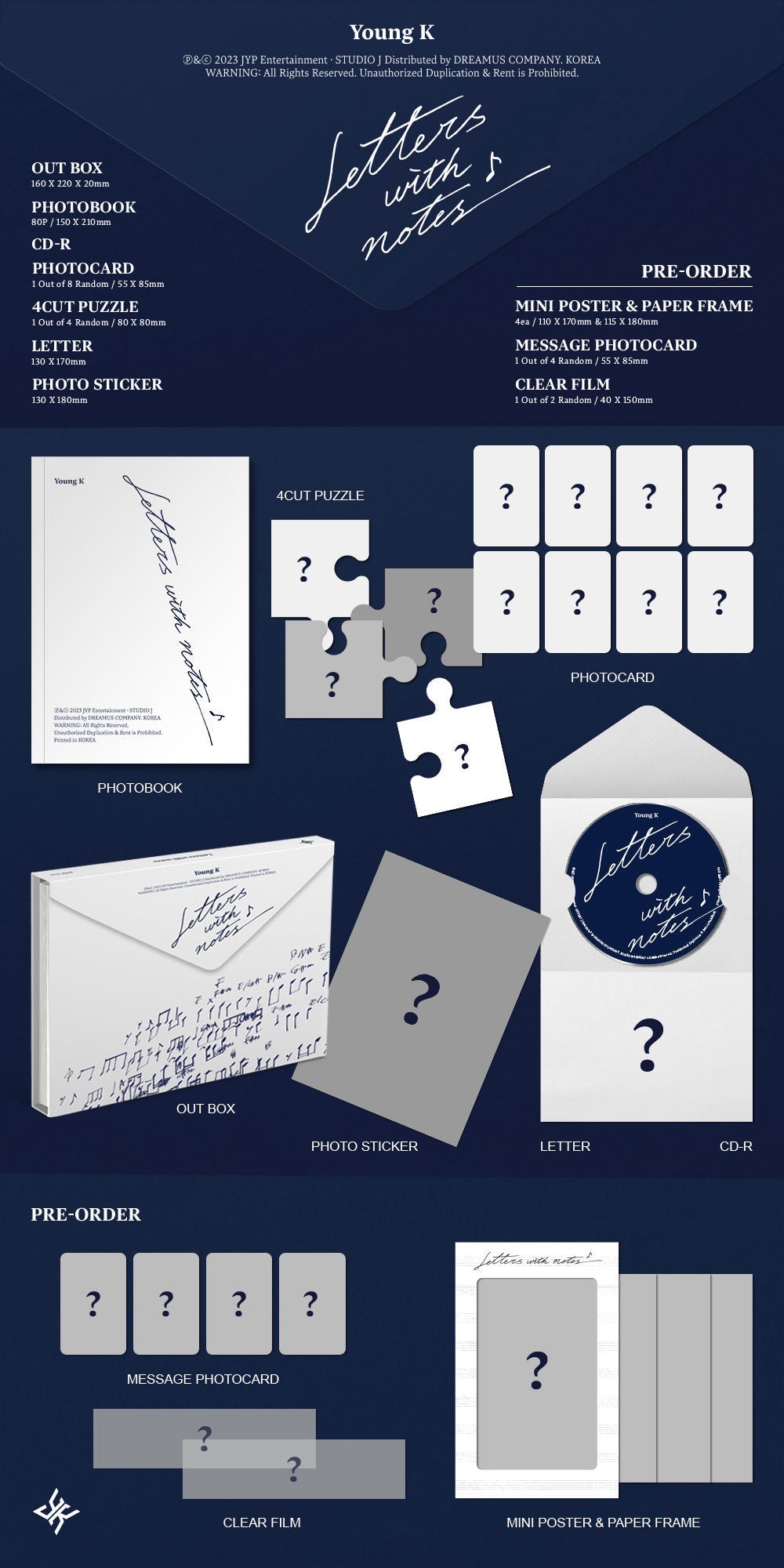 Day6 Young K - Letters With Notes (Standard Ver.)