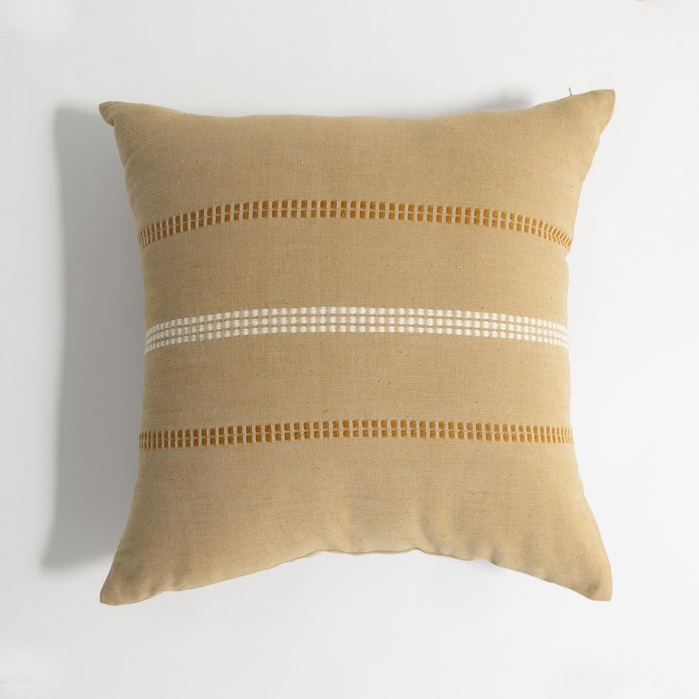 Zenach Handwoven Ethiopian Cotton Throw Pillow