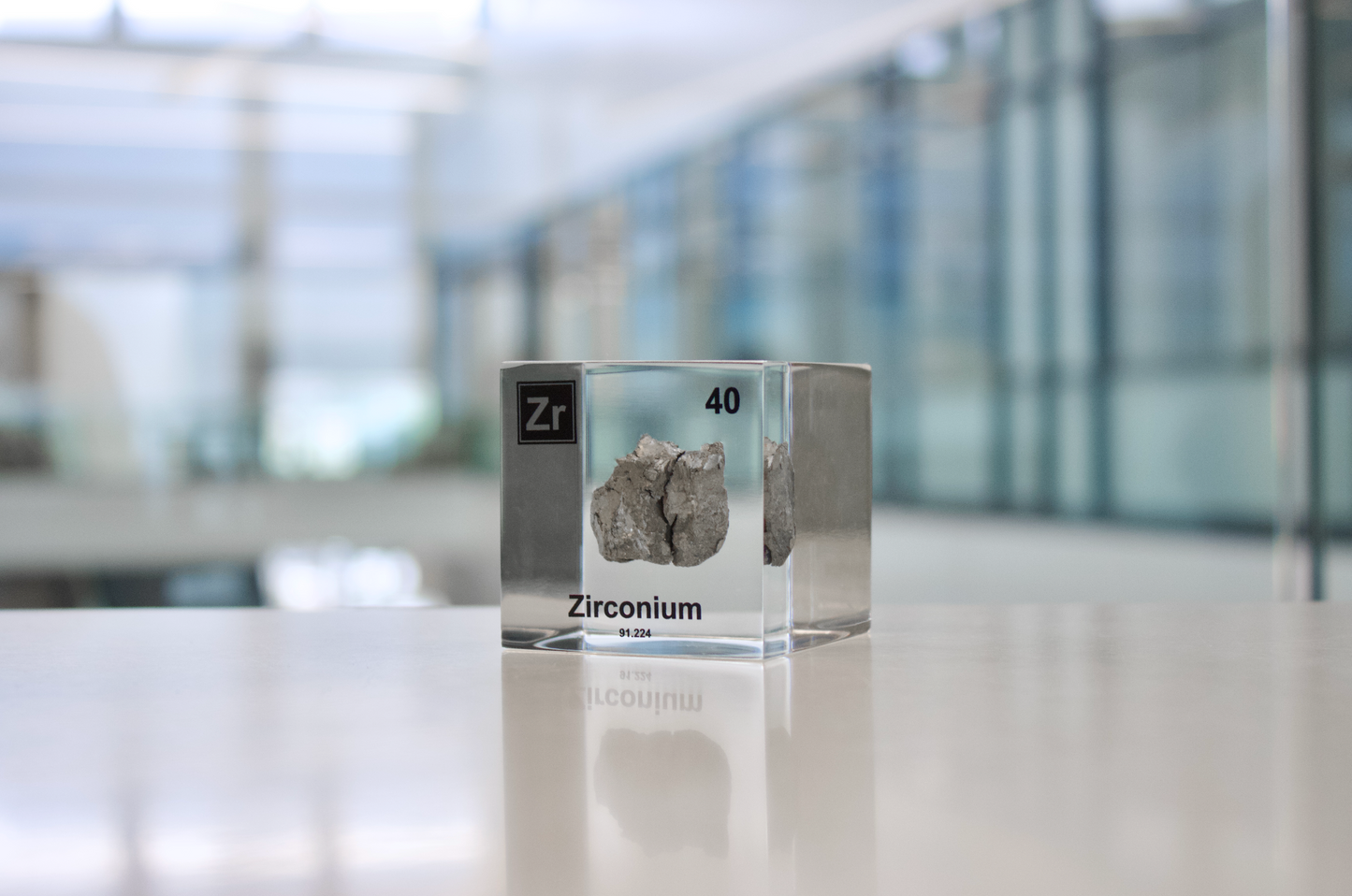 Zirconium Element Cube
