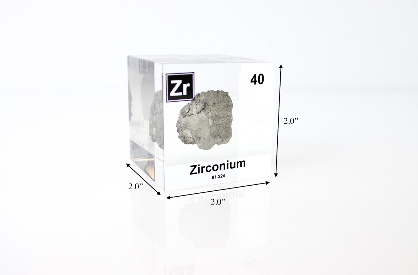 Zirconium Element Cube
