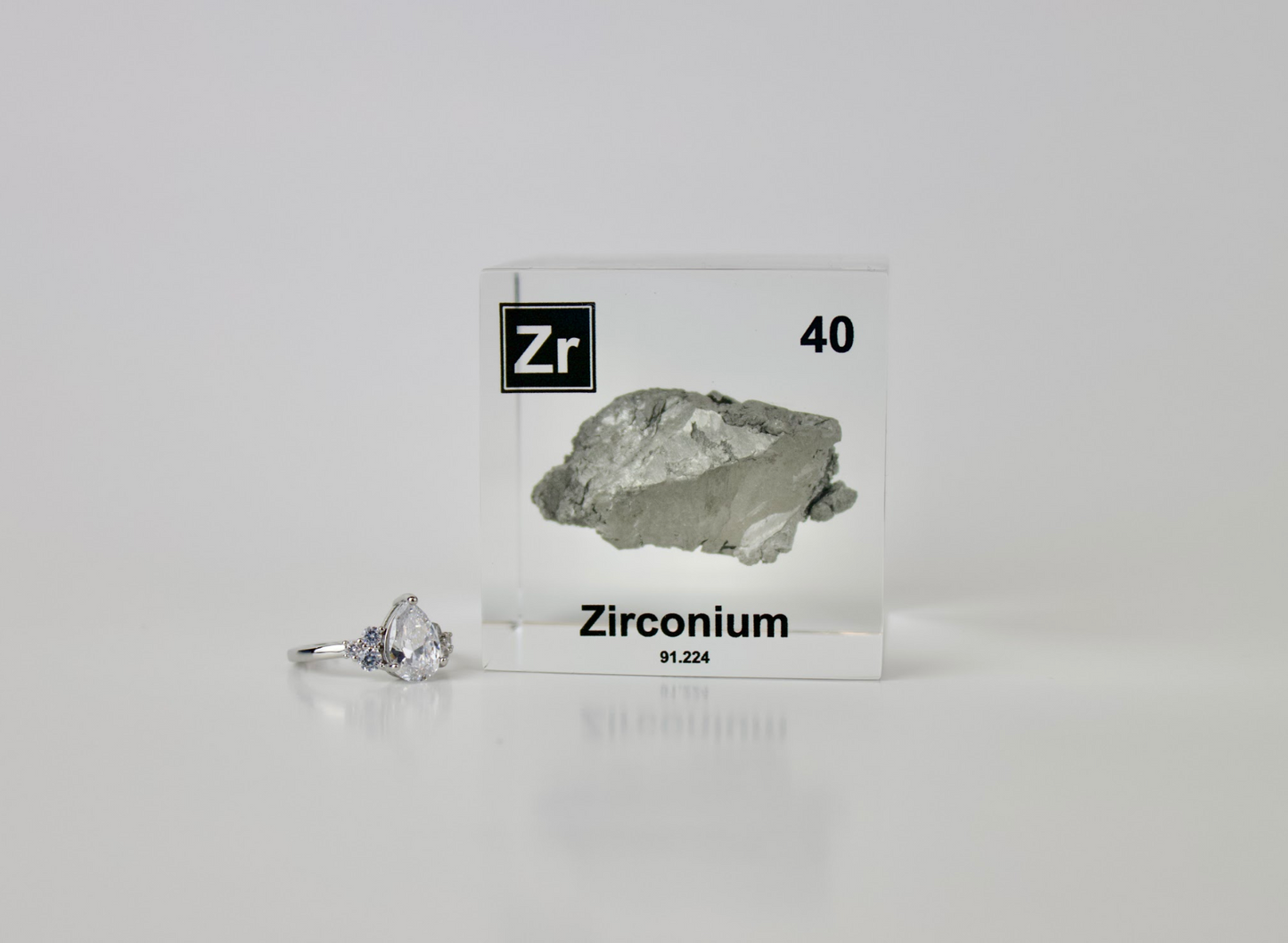 Zirconium Element Cube