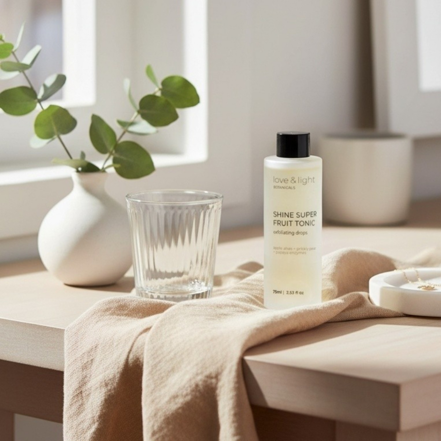 Shine superfruit exfoliating tonic