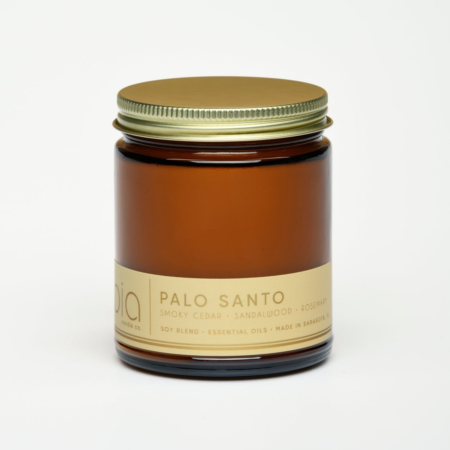 Palo Santo Soy Blend Candle — Cedarwood, Incense & Sandalwood