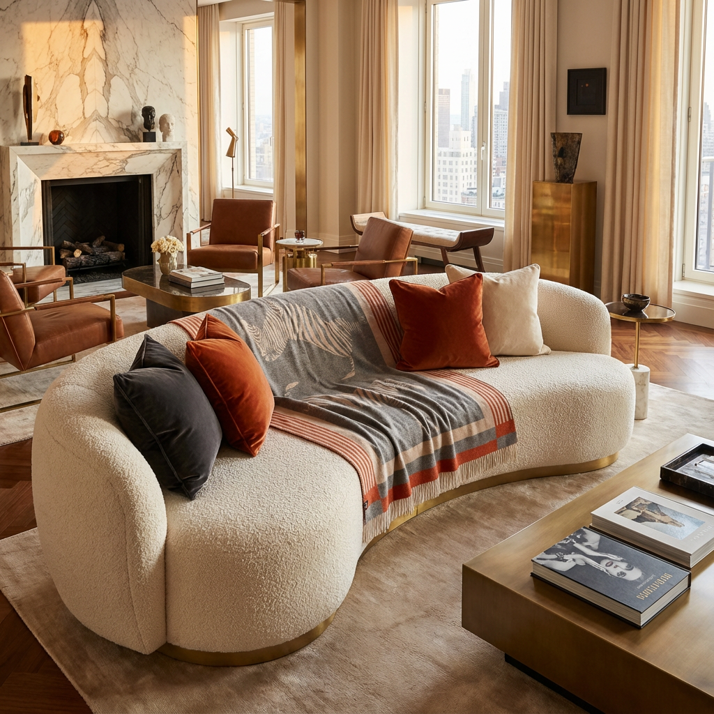 Savanna Equestrian Reversible Throw – Extra-Fine Italian Merino Wool | 56" x 72"