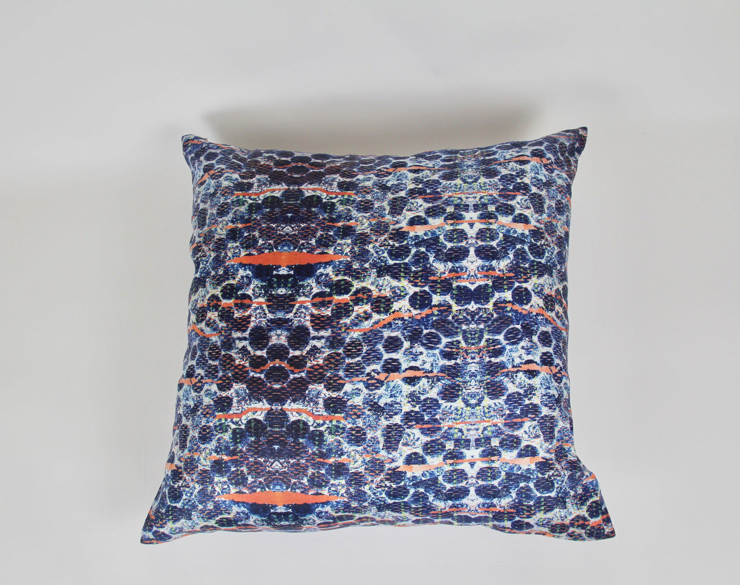 Blue Bubbles Velvet Pillow