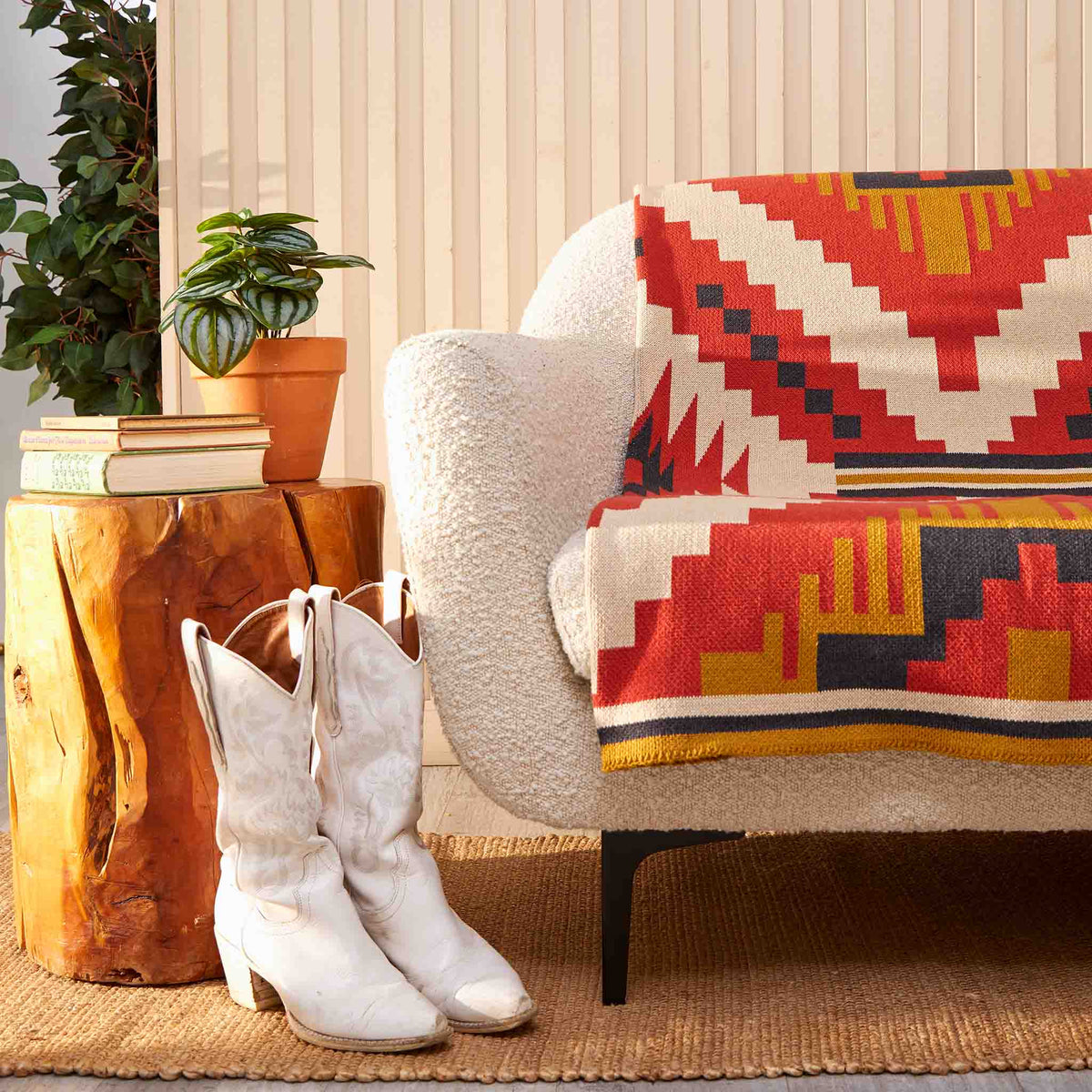 New Horizon - Cotton Sustainable Knit Throw Blanket