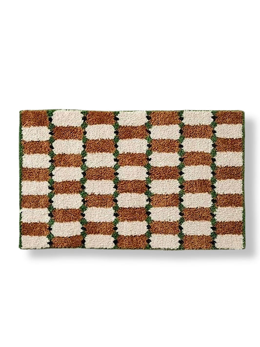 Retro Checker Bath Rug