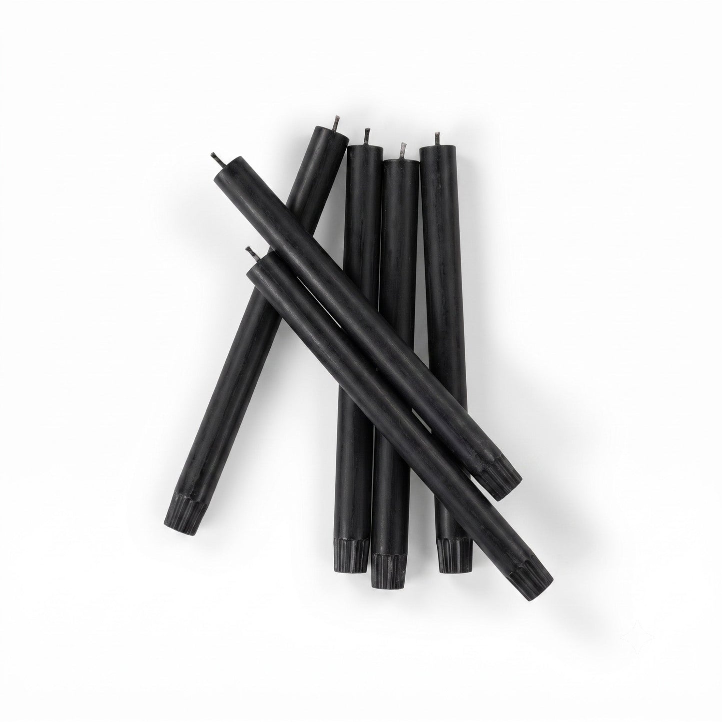 S/25 Jet Black Dinner Candles