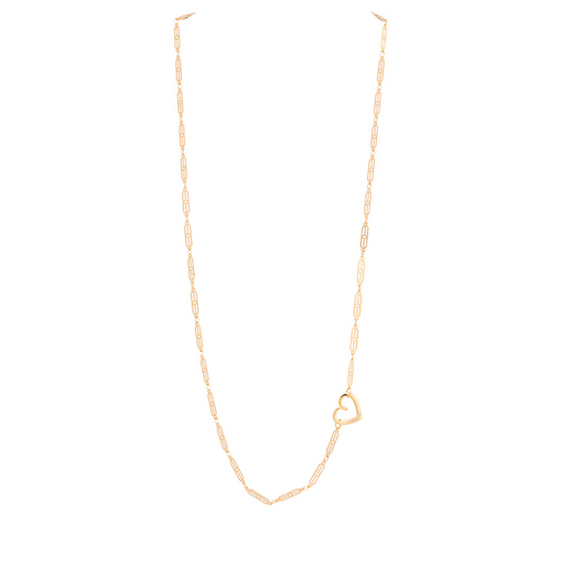 Con Amor Gold Baroque Chain Necklace | Magnetic Clasp | 24"