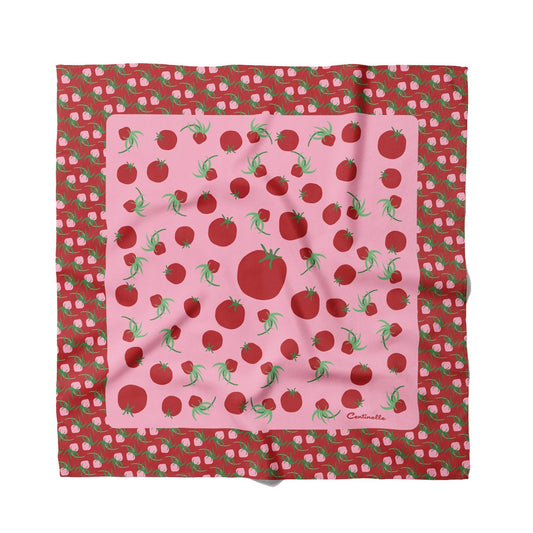 Tomatoes  Cotton Silk Bandana