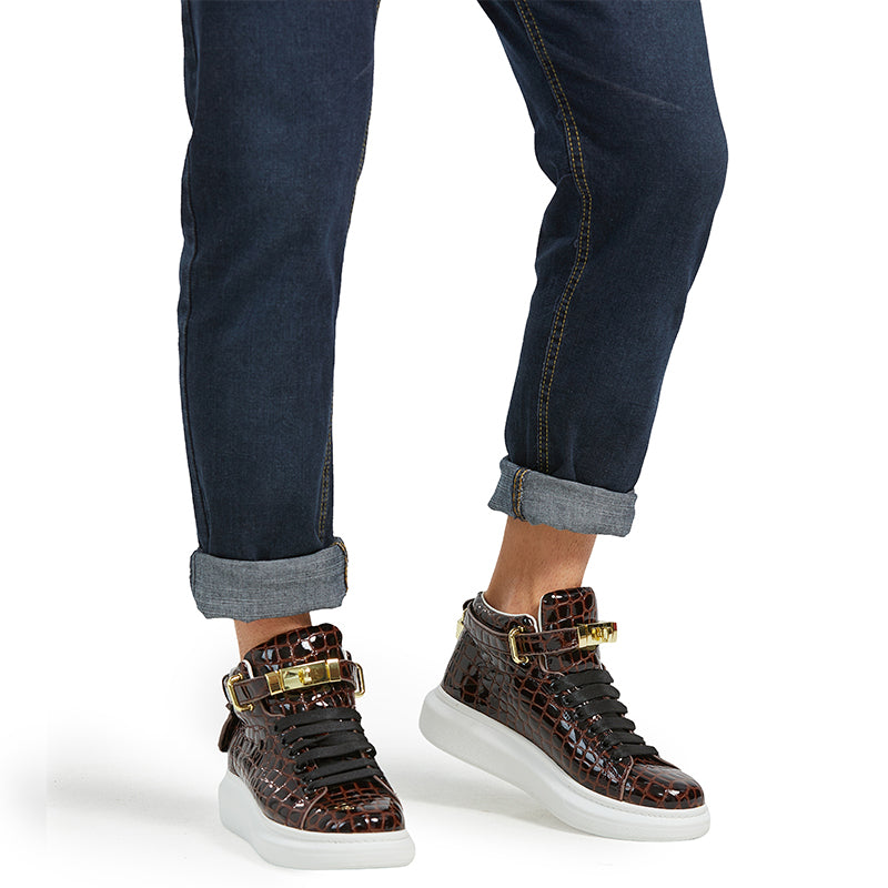 Sovereign High-Top – Glossy Coffee