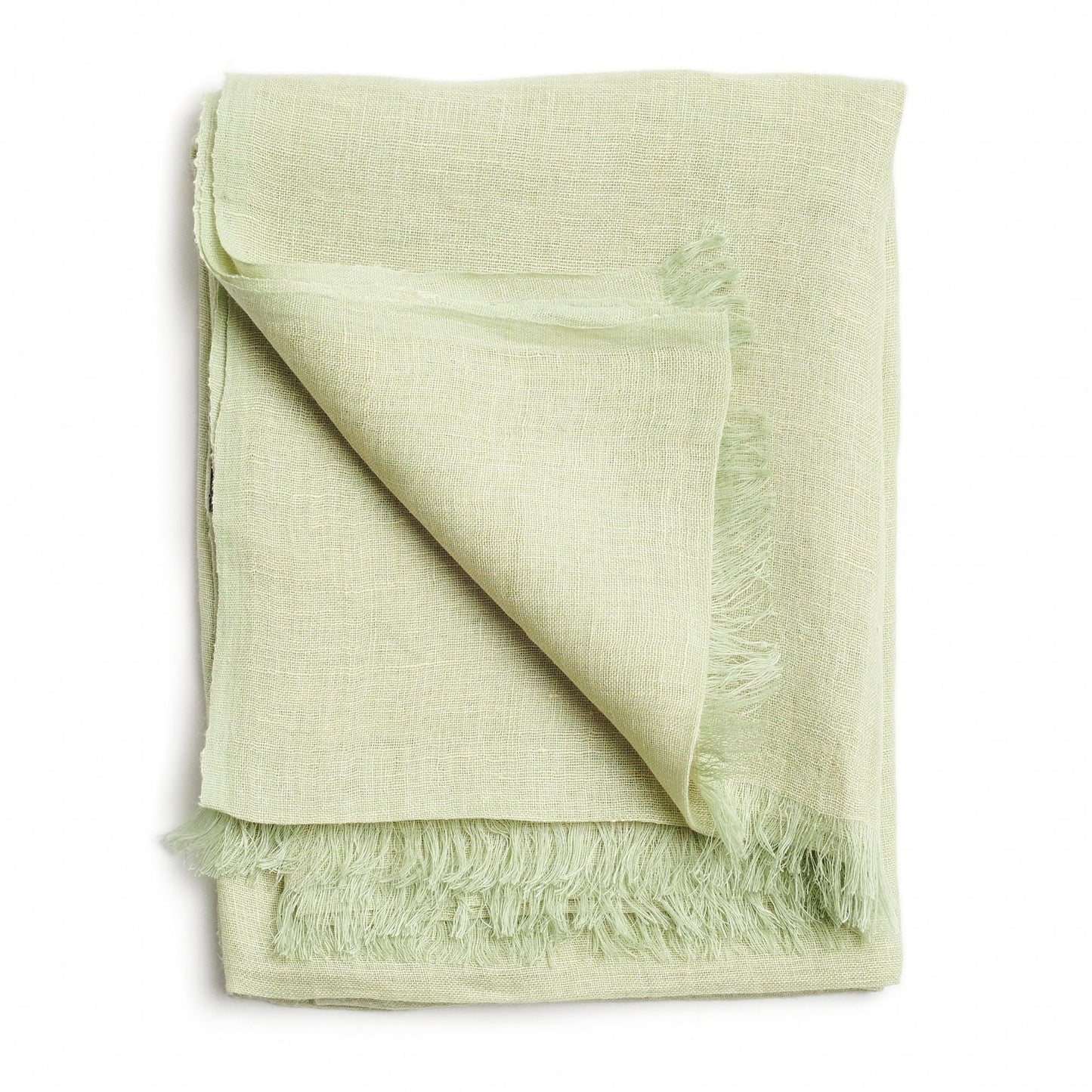 Jute Cream Hand Woven Soft Linen Silk Scarf