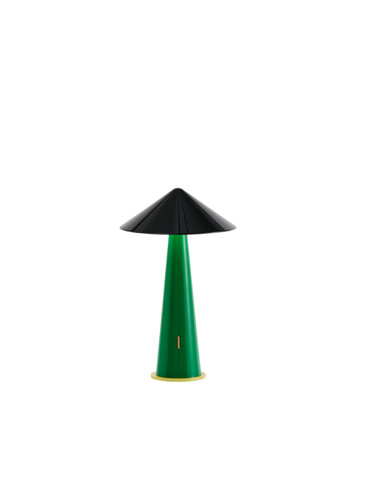 TIPSY Portable lamp - Rich black/Emerald Green