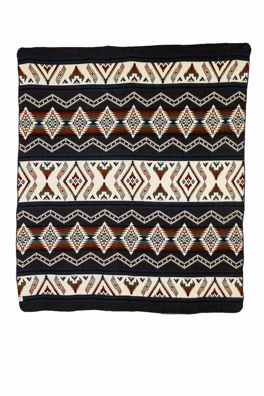 Yachana Collection - Brown Red Wave Throw