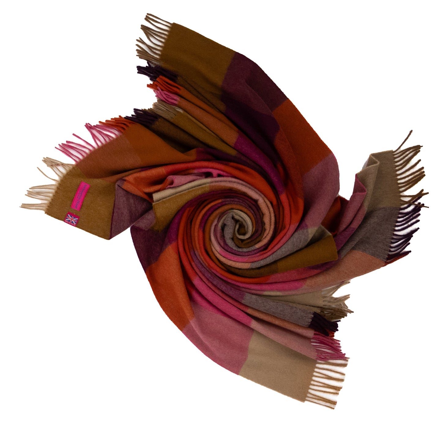 Southampton Home Merino Wool Throw – Block Bold | UK Made