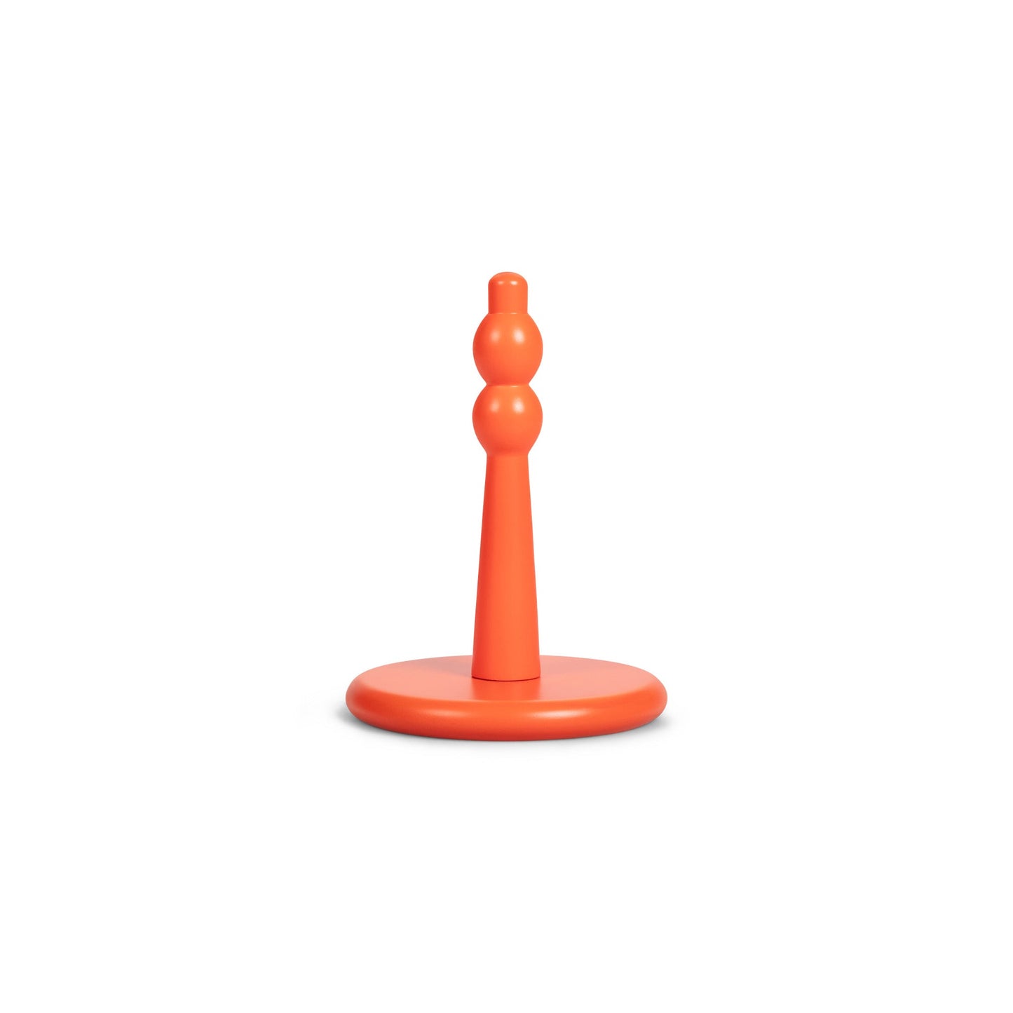 Wooden Twine Holder with Jute Ball in Orange Flame