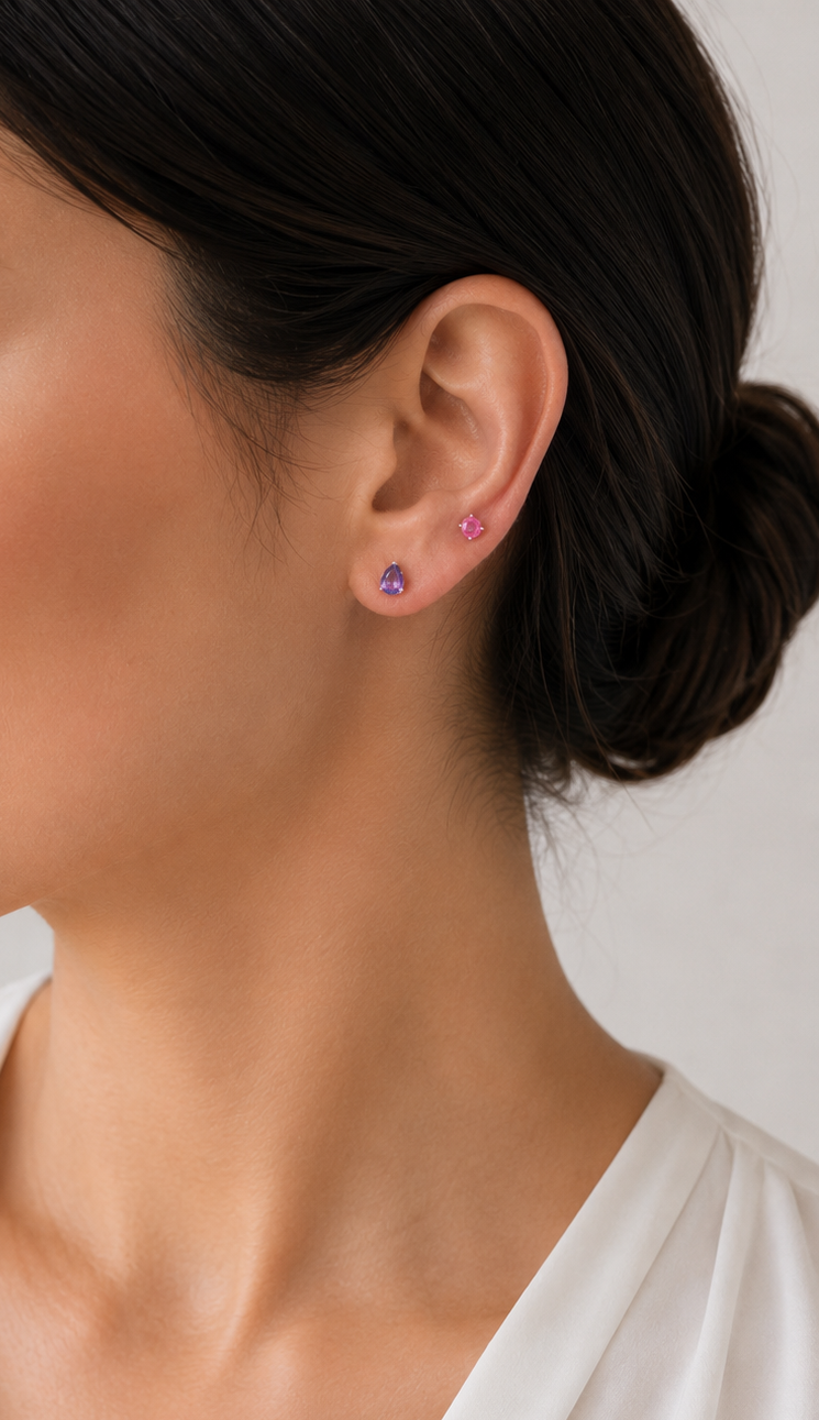 Teardrop Stud Earrings