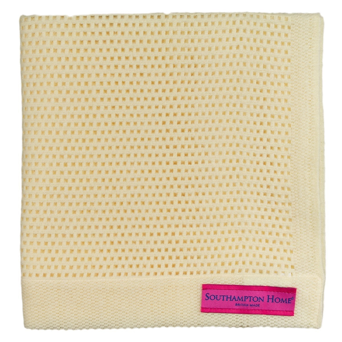 Southampton Home Lace Weave Teddy Bear Baby Blanket - Yellow